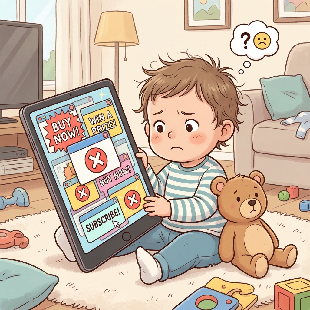 The Shiny Button Trap: Why Preschoolers Click Ads